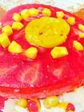 Pastel helado de fresa (o pastel peruano). 3 en uno