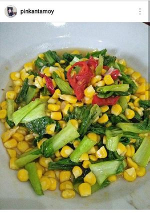 Foto resep Tumis jagung sawi kecil