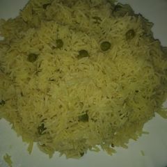 A picture of Matar pulao.