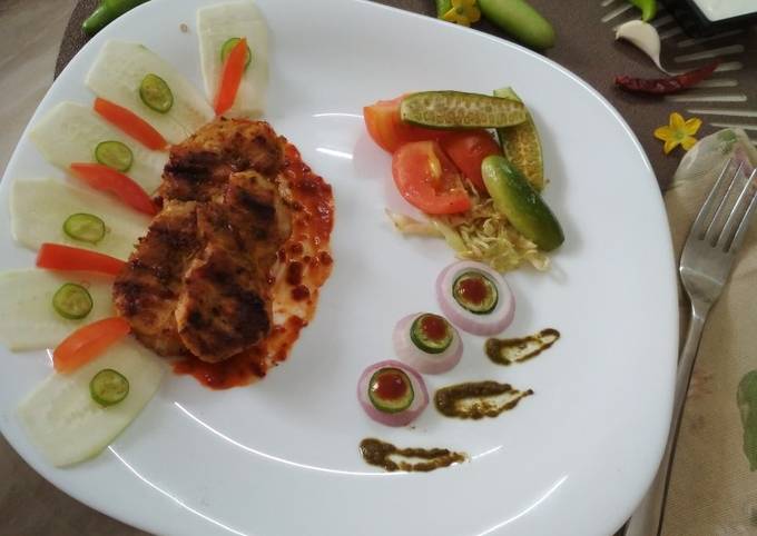 Grilled Chicken With Sauteed Vegetables