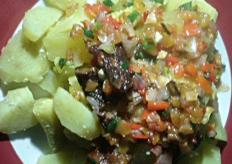 Recipe of Speedy Saucy sweet potatoes