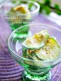Zucchini with Bonito Flakes, Mayonnaise, and Wasabi