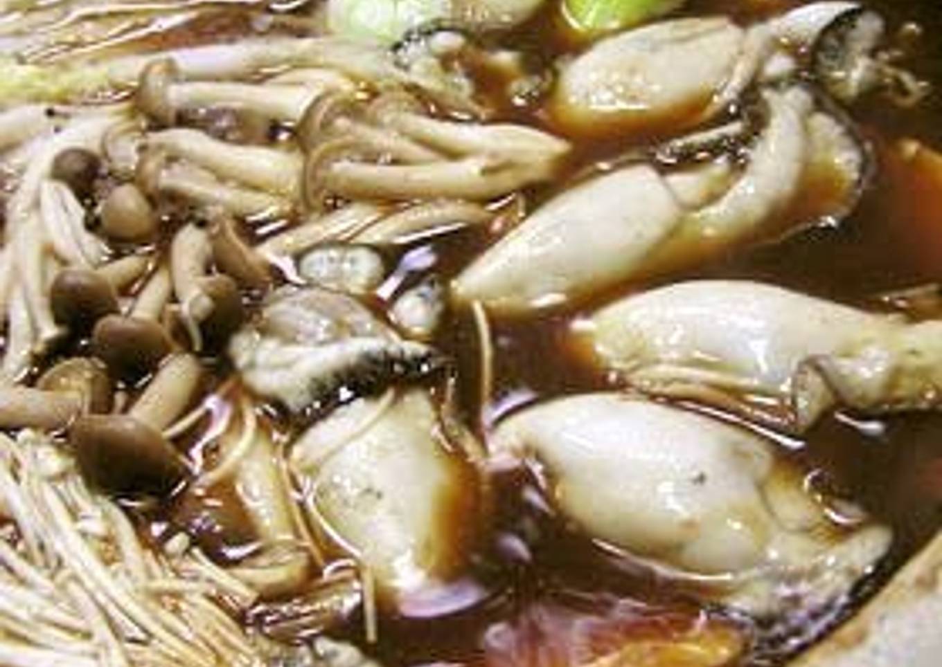 Oyster Hot Pot Made with Hatcho Miso