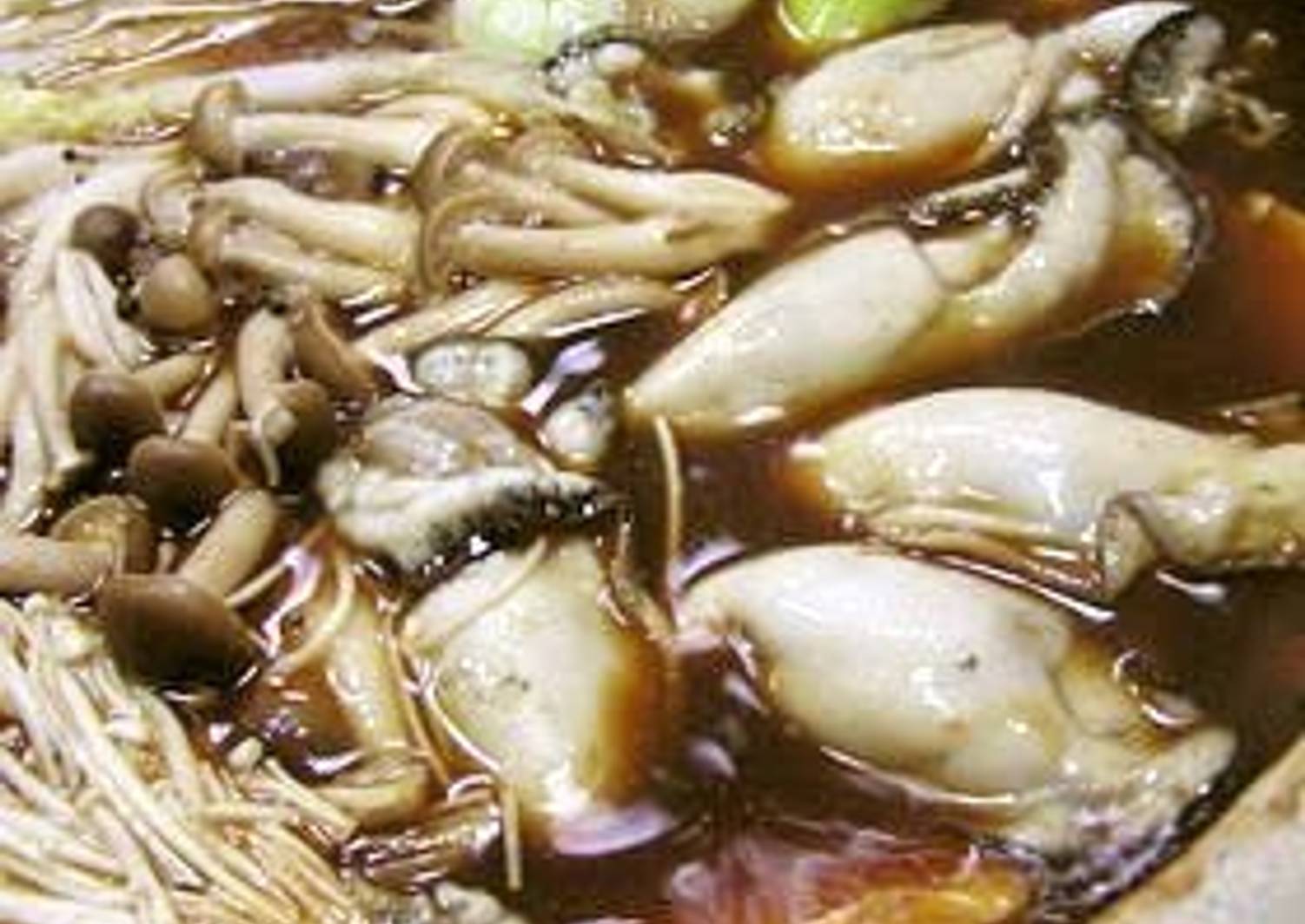 Oyster Hot Pot Made with Hatcho Miso Recipe by cookpad.japan Cookpad