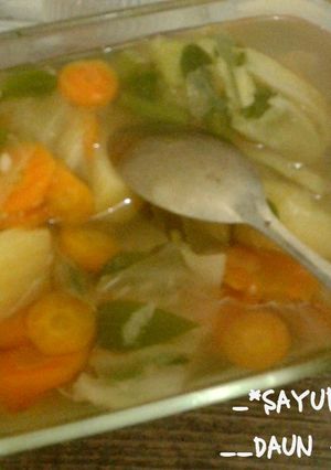 Foto resep Sayur sop daun kelor