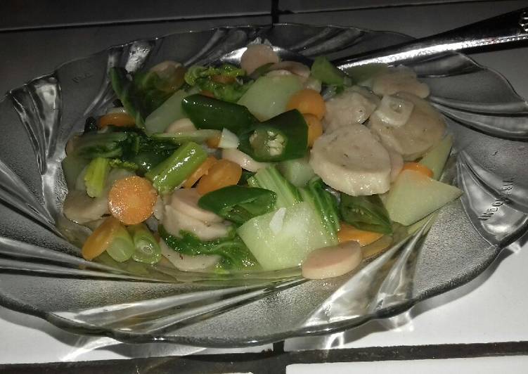 Cara Gampang Menyiapkan Capcai sayur sosis baso #siapramadhan Anti Gagal