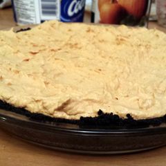 A picture of No-bake Halloween Pumpkin Patch Pie.
