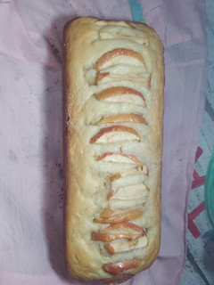 Una foto de Budín de manzanas y avena