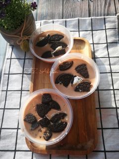 Gambar Puding Milo Oreo