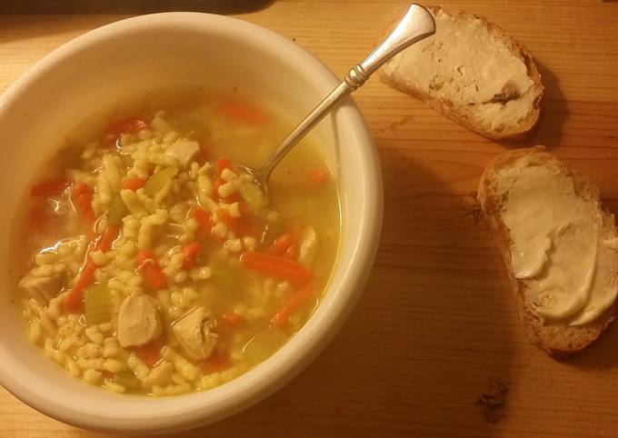 Recipe of Quick Chicken Spaetzle Soup (EASY 30 Minute Meal)