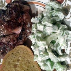 A picture of Creamy Celery and Dill Salad.