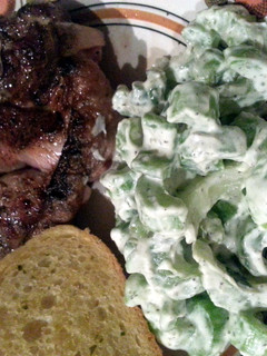 A picture of Creamy Celery and Dill Salad.