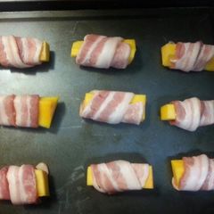 A picture of Bacon Wrapped Butternut Squash.