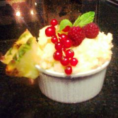A picture of East tropical Semolina PUdding.