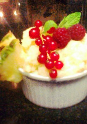 A picture of East tropical Semolina PUdding.