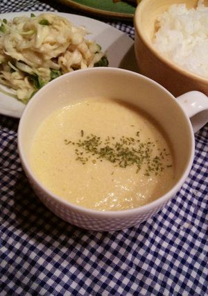A picture of Drinkable Tofu & Corn Potage.