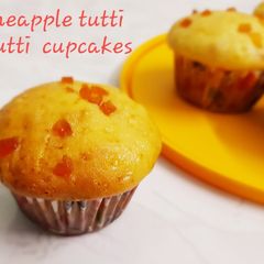 Pineapple tutti frutti cupcakes A picture of Pineapple tutti frutti cupcakes.