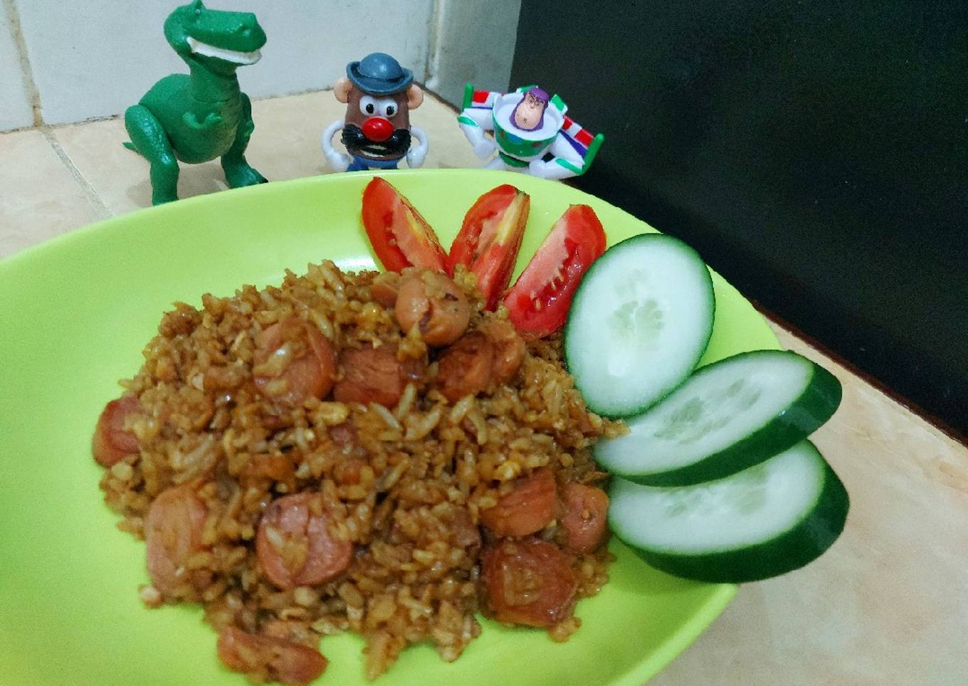 Nasi Goreng Sosis Favorit Anak