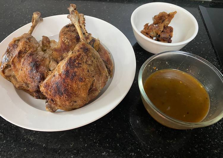 Recipe of Any-night-of-the-week Confit Duck Leg Sous Vide With Spiced Orange Sauce