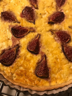 Una foto de Quiche de higos y queso fresco (o tofu)