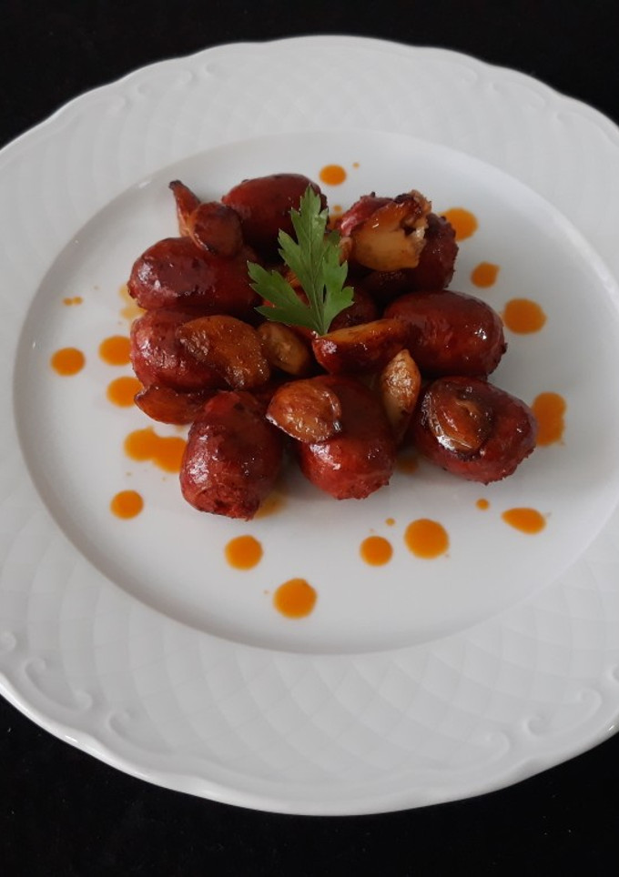 Una foto de Chorizos picantes al ajillo