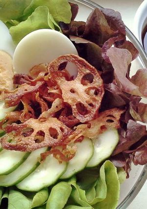 A picture of Crispy Lotus Root.