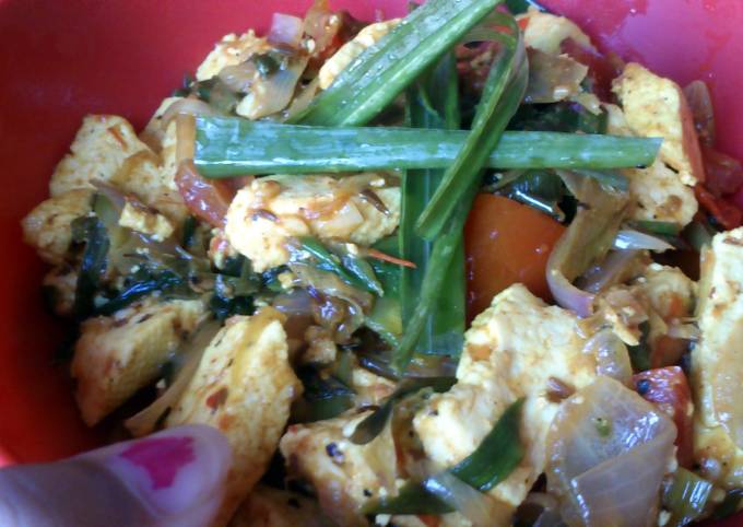 Recipe of Award-winning paneer &amp; spring onions