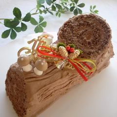 A picture of Buche de Noel for Christmas.