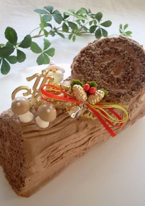 A picture of Buche de Noel for Christmas.