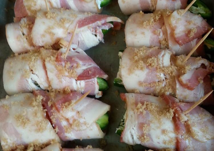 Steps to Prepare Tasty Bacon Wrapped Jalapeno Poppers