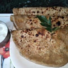 Aaloo ka paratha A picture of Aaloo ka paratha.