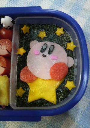 A picture of Simple Character Bento Kirby.