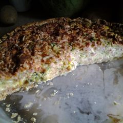 A picture of Ham & Broccoli Quiche.