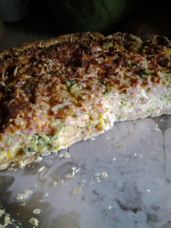 A picture of Ham & Broccoli Quiche.