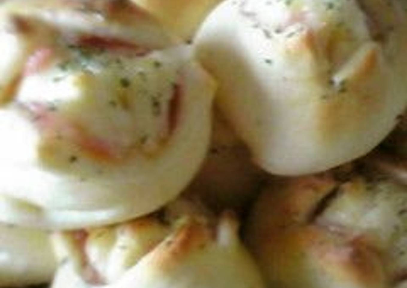 Bite Sized Black Pepper, Bacon and Mayonnaise Rolls