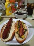 Choripan, a mi manera, con ese chilito de 🌶 🌶 secos !!