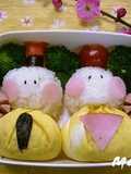 Omelette-style Bento for Doll's Festival
