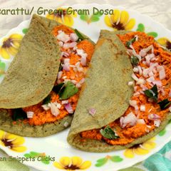 A picture of Pesarattu/Green Gram Dosa.