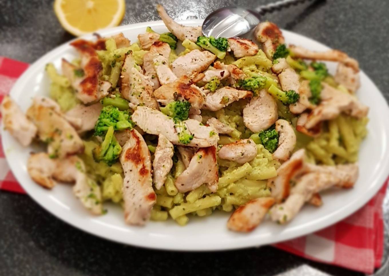 °Pâtes sauce brocoli, citron et filet de dinde°🇮🇹