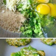 A picture of broccoli cheese bites.