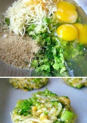 A picture of broccoli cheese bites.