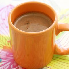 A picture of Hot Chocolate in the Microwave.