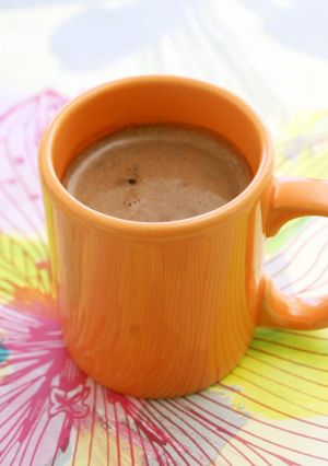 A picture of Hot Chocolate in the Microwave.
