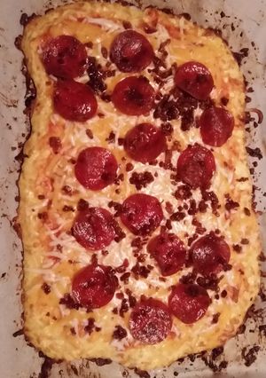 A picture of Cheese pizza crust (low carb).