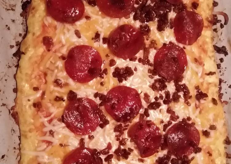 Recipe of Appetizing Cheese pizza crust (low carb)