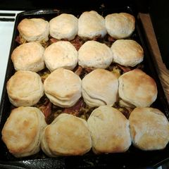 A picture of Bacon cheeseburger bake.