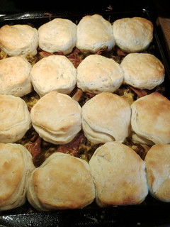 A picture of Bacon cheeseburger bake.