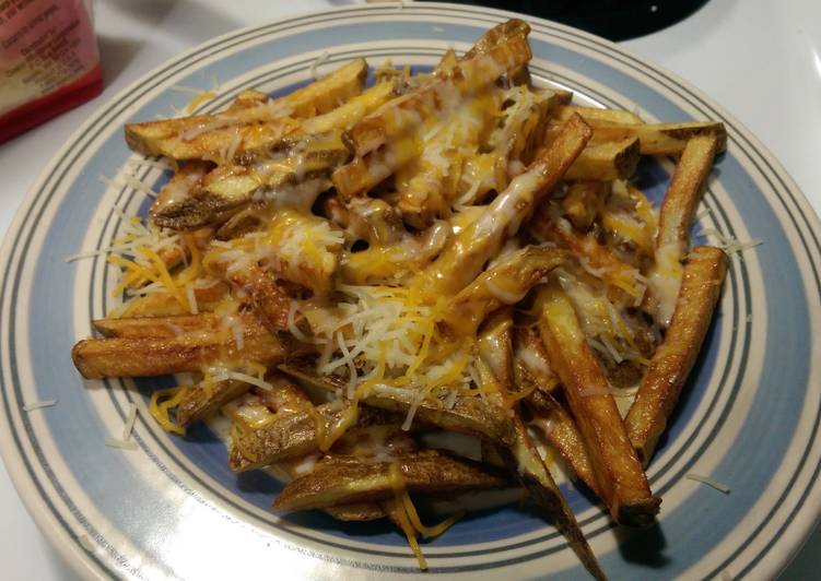 Home made cheese fries