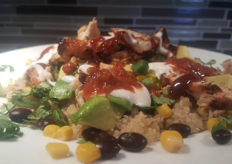 Simple Way to Prepare Ultimate Bbq Chicken Quinoa Salad