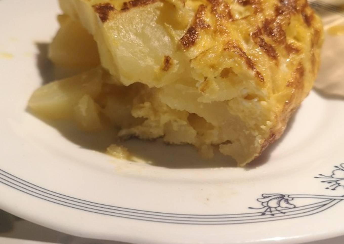 Tortilla de patata sin frituras